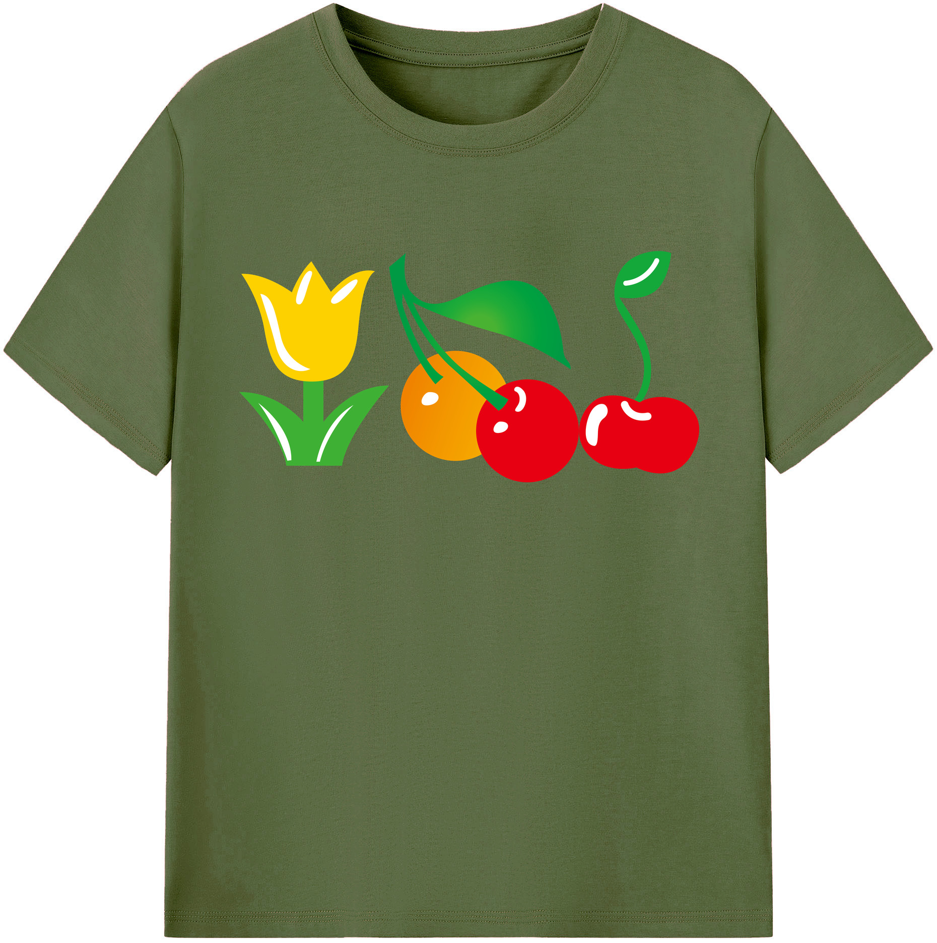 （画像用） Hello Kitty ハローキティ 綿100％半袖Tシャツ（フロントプリント）